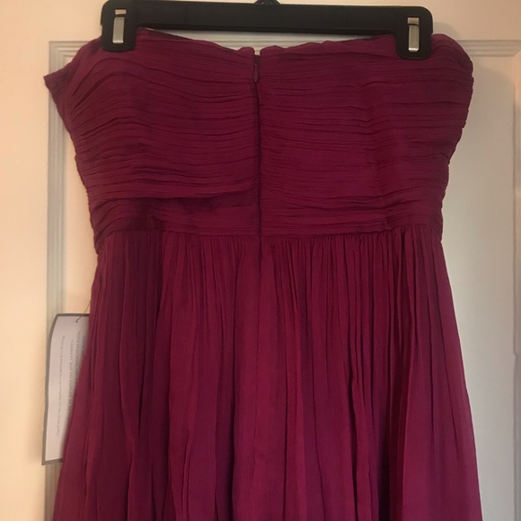 J crew Arabelle strapless dress in spiced wine - Picture 4 of 8